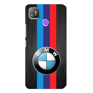 Чехол для Техно Поп 4 - с принтом БМВ (AlphaPrint) (Лого BMW)
