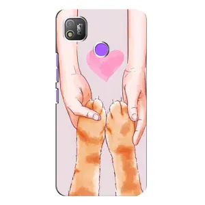 Чехол на Техно Поп 4 с Котами (VPrint) (Любовь к котикам)