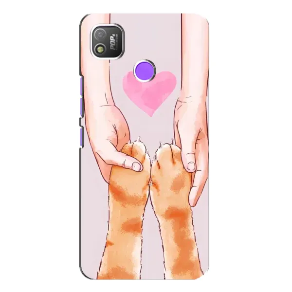 Чехол с принтом «Любовь к котикам» для TECNO POP 4 Чехол с принтом «Любовь к котикам» для TECNO POP 4