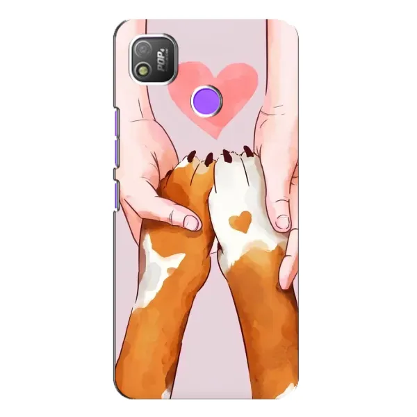 Чехол с принтом «Любовь к собакам» для TECNO POP 4 Чехол с принтом «Любовь к собакам» для TECNO POP 4