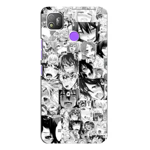 Анимешный чехол для TECNO POP 4 (Ahegao manga)
