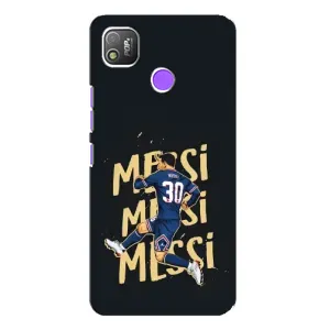 Чехлы для TECNO POP 4 (Leo чемпион) (AlphaPrint) (Messi ПСЖ)
