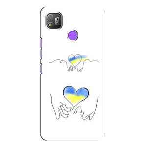 Чохол для Патріота України TECNO POP 4 - (AlphaPrint) (Мир Україні)