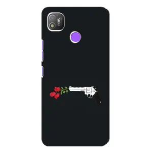 Чехлы (ART) Цветы на TECNO POP 4 (VPrint) (Неожиданные цветы)