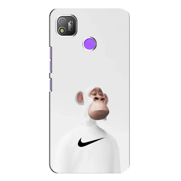 Чохол з принтом «мавпа NFT Nike» для TECNO POP 4