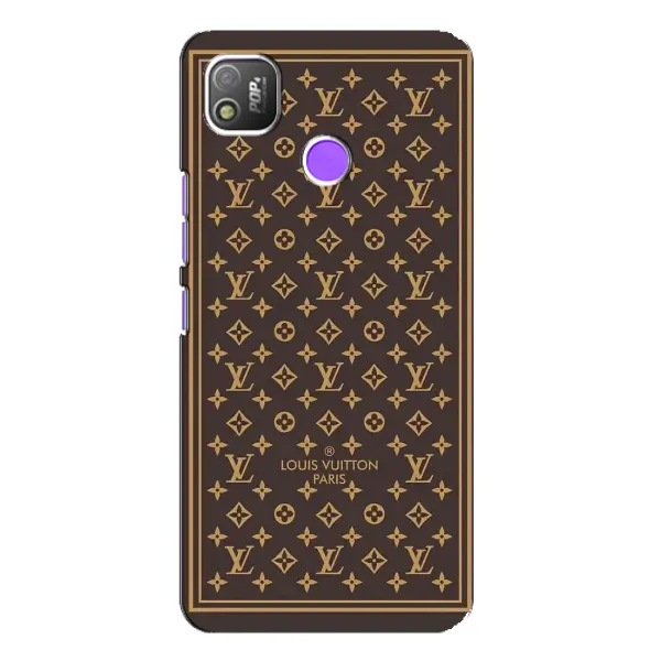 Чохол з принтом «шпалери LV» для TECNO POP 4