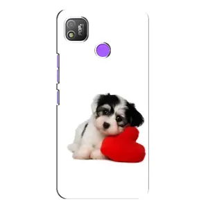 Чехлы с собаками для TECNO POP 4 (VPrint) (Песик)