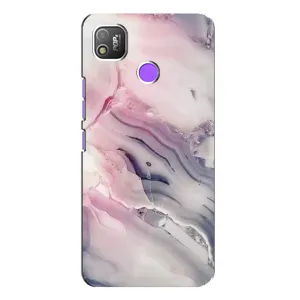Мраморный чехол на TECNO POP 4 (VPrint) (Пурпурный Мрамор)