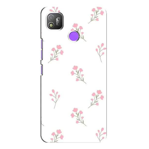 Чехол с принтом «Розовые цветы» для TECNO POP 4 Чехол с принтом «Розовые цветы» для TECNO POP 4
