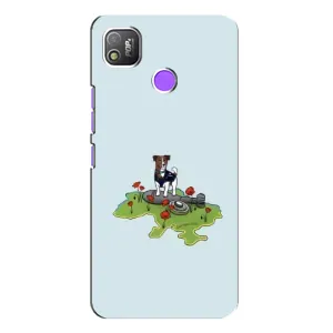 Чохли з картинкою собаки Патрон для TECNO POP 4 (AlphaPrint) (Сапер Пес)