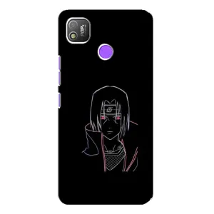 Чехлы на тему: Итачи Учиха для TECNO POP 4 (AlphaPrint) (силуэт Итачи)