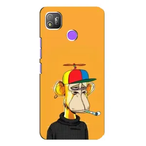 Чехлы с Обезьянами NFT для TECNO POP 4 (AlphaPrint) (Скучающая Обезьяна NFT)
