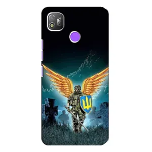 Чехлы с картинкой ЗСУ для TECNO POP 4 (AlphaPrint) (Солдат ЗСУ)