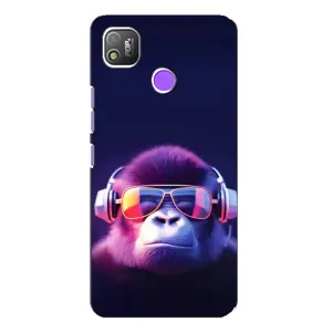 Чехол с Обезьянами TECNO POP 4 - (AlphaPrint) (Стильная обезьяна)