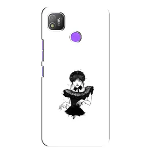 Чехлы Венсдей на TECNO POP 4 Уэнсдей (AlphaPrint) (танец Уэнздей)