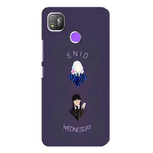Чехол с принтом «Уэнздей и подруга» для TECNO POP 4