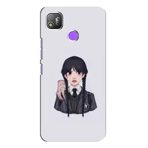 Чехлы Венсдей на TECNO POP 4 Уэнсдей (AlphaPrint) (Уэнздей и Вещь)