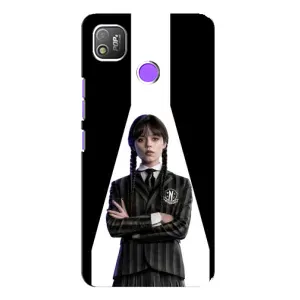 Чехлы Венсдей на TECNO POP 4 Уэнсдей (AlphaPrint) (W-Wednesday)