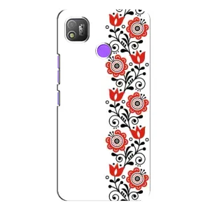 Чохол для Патріота України TECNO POP 4 - (AlphaPrint) (Яскрава вишиванка)