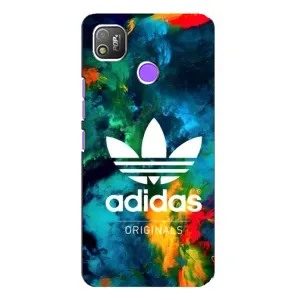 Чехлы Адидас для TECNO POP 4 (AlphaPrint) (Яркий Адидас)