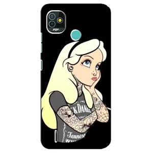 Чохол з друком для TECNO Pop 5 (BD2p) - (Мода) (AlphaPrint) (Дівчина в тату)