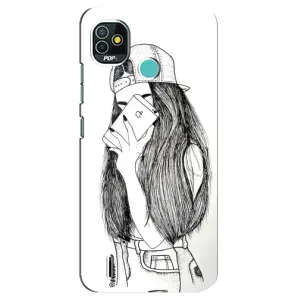 Чохол з друком для TECNO Pop 5 (BD2p) - (Мода) (AlphaPrint) (Фото дівчини)