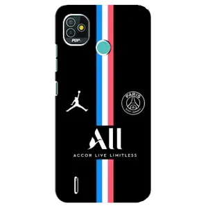 Чохли PSG для TECNO Pop 5 (BD2p) (AlphaPrint) (футболка ПСЖ)