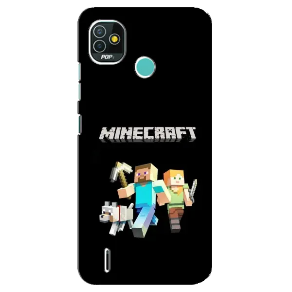 Чохол з принтом «герої Minecraft» для TECNO Pop 5 (BD2p) Чохол з принтом «герої Minecraft» для TECNO Pop 5 (BD2p)