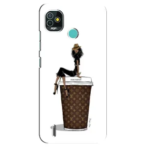 Чохли Луі Вітон для TECNO Pop 5 (BD2p) (AlphaPrint - LOUIS VUITTON) (кава LOUIS VUITTON)