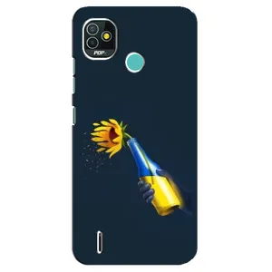 Чохол для Патріота України TECNO Pop 5 (BD2p) - (AlphaPrint) (Коктель молотова)
