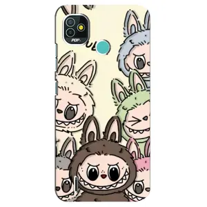 Чохол з Лабубу на TECNO Pop 5 (BD2p) (Золота мавпа Bored Ape)