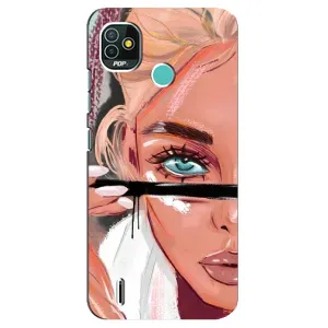 Чохол з друком для TECNO Pop 5 (BD2p) - (Мода) (AlphaPrint) (Макіяж)