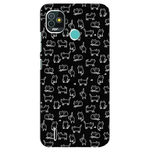 Чохол з принтом для TECNO Pop 5 (BD2p) (AlphaPrint) Модні коти (Маленькі котики)