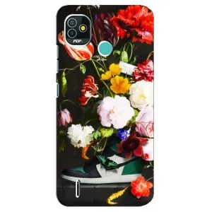Бренднові Чохли для TECNO Pop 5 (BD2p) - (PREMIUMPrint) (Nike цветы)