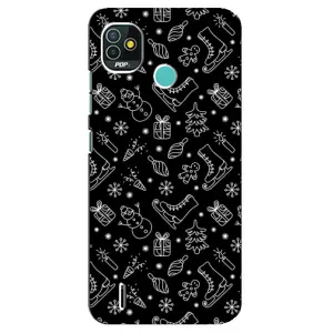Новорічні, Святкові Чохли для TECNO Pop 5 (BD2p) - 2024 год (Новорічний фон)