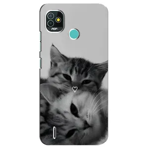 Чехол с принтом «Пара котов» для TECNO Pop 5 (BD2p)