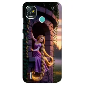 Чохол Рапунцель для TECNO Pop 5 (BD2p) (Рапунцель на вежі)