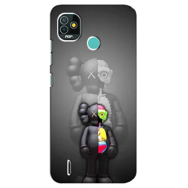Чохол з принтом «Тіло Bearbrick» для TECNO Pop 5 (BD2p)