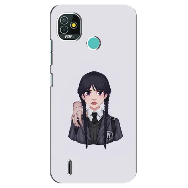 Чехол с принтом «Уэнздей и Вещь» для TECNO Pop 5 (BD2p)