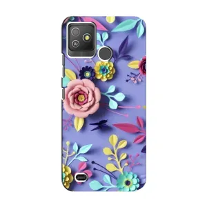 Чохли з квітами для Tecno Pop 5 GO (VPrint) (Дизайн квітів)