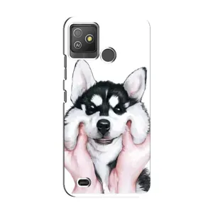 Чехол с Хаски для Tecno Pop 5 GO - (AlphaPrint)