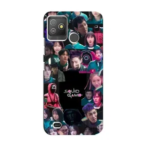 Чохол Гра в кальмара для Tecno Pop 5 GO (Колаж Гра кальмара)