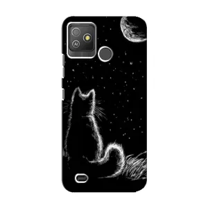 Чехол с принтом для Tecno Pop 5 GO (AlphaPrint) Модные коты
