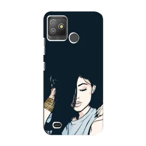 Чохол з друком для Tecno Pop 5 GO - (Мода) (AlphaPrint) (Гарна дівчина)
