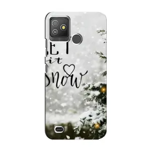Новорічні, Святкові Чохли для Tecno Pop 5 GO - 2024 год (Let it snow)