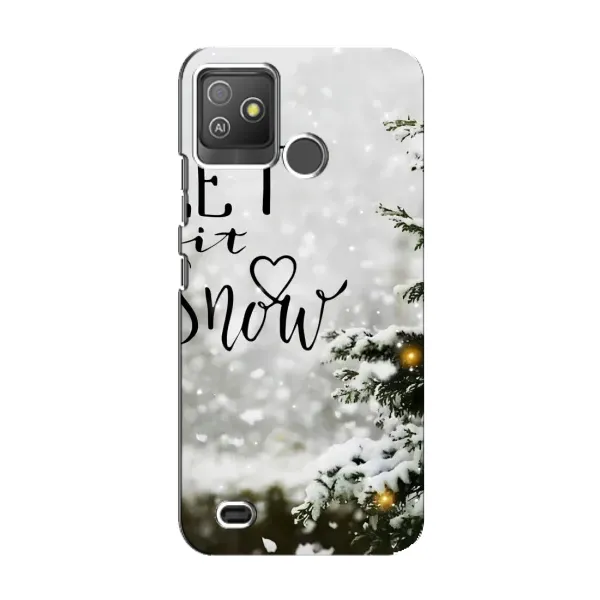 Чехол с принтом «Let it snow» для TECNO Pop 5 GO Чехол с принтом «Let it snow» для TECNO Pop 5 GO