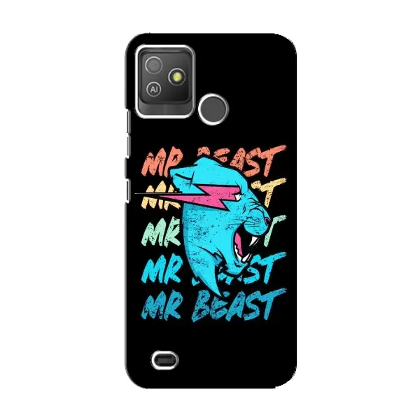 Чохол з принтом «logo Mr beast» для TECNO Pop 5 GO