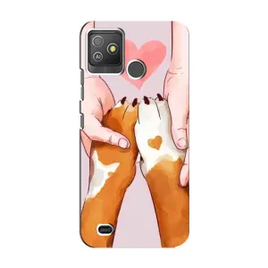 Чехол с принтом «Любовь к собакам» для TECNO Pop 5 GO