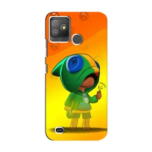 Чехол для Tecno Pop 5 GO Бравл Старс (VPrint) (Хлопчик Леон)
