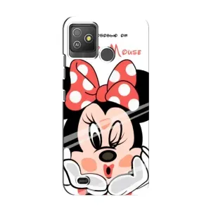 Міккі Маус чохол для Tecno Pop 5 GO (AlphaPrint - Мультяшні) (Маус Мінні)